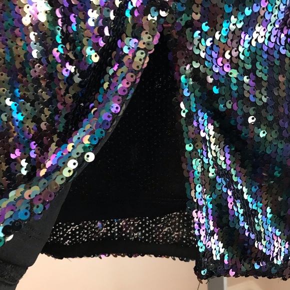 Sequin multicolor Sparkle Pencil skirt - Picture 3 of 7